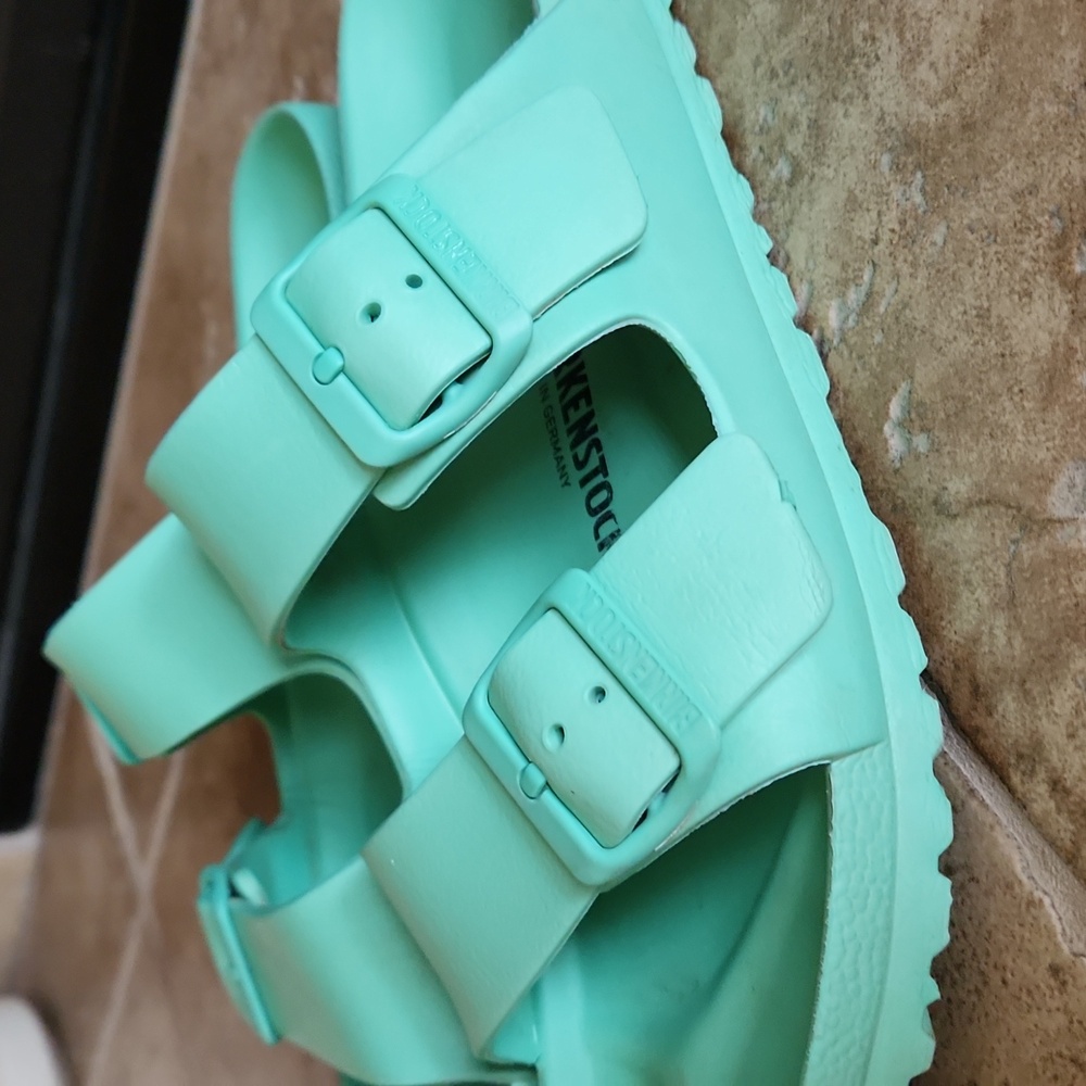 Birkenstock Womans Mint Green Sandals Size EUR 40 - Picture 7 of 14